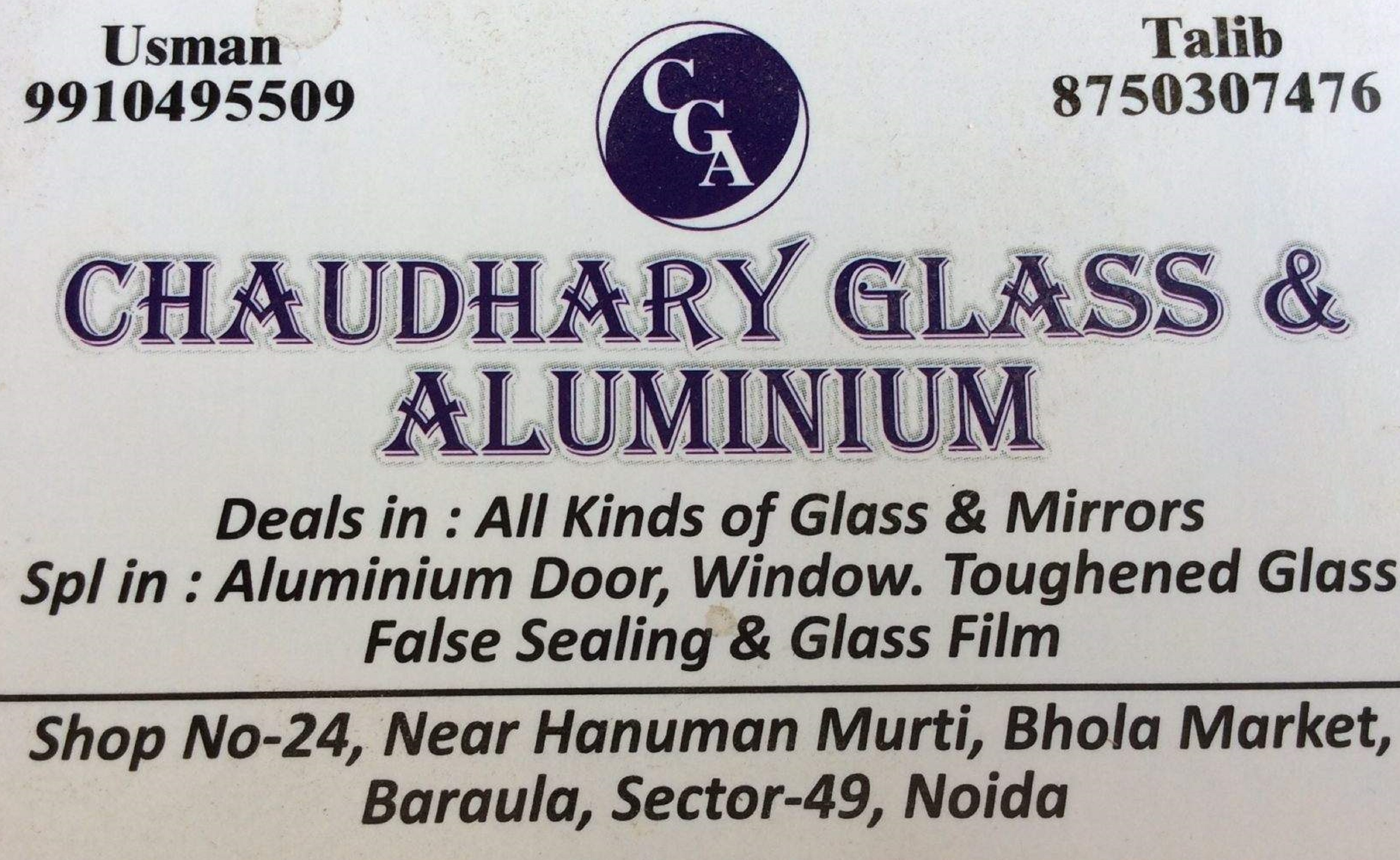 CHAUDHARY GLASS & ALUMINIUM